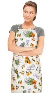 Kuchyňská zástěra Ema 561 - Levandule fialová