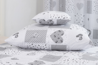 Bavlněný povlak PATCHWORK DOVE - 70/90