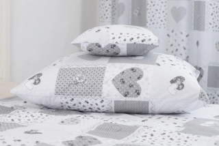 Bavlněný povlak PATCHWORK DOVE - 70/50