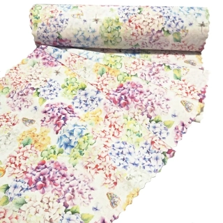 Ubrusová šála teflon v metráži - Hortenzie