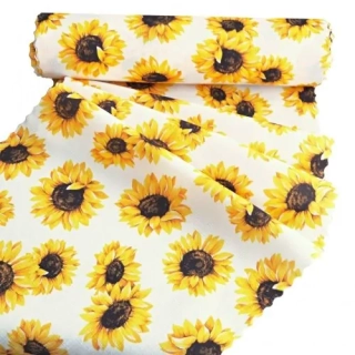Ubrusová šála teflon v metráži - Slunečnice