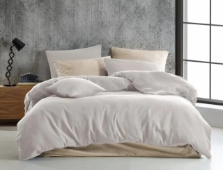 Mušelínové povlečení SMETANOVÉ - 140/200 + 70/90