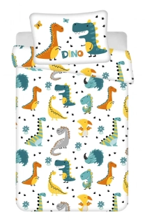 Povlečení bavlna do postýlky Dino world 100x135, 40x60 cm