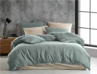 Mušelínové povlečení SV. ZELENÉ - 140/200 + 70/90