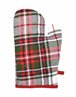 Vánoční kuchyňská chňapka - Kostka zelená