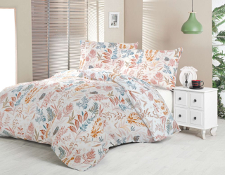 Saténové povlečení LUXURY COLLECTION Coral garden - 140/200 + 70/90