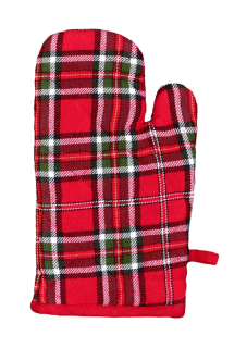 Vánoční kuchyňská chňapka - Kostka červená