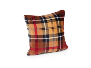 Povlak mikroflanel KOSTKA BÉŽOVÁ - 40 x 40 cm