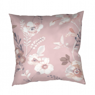 Povlak krep Kvítí na pudrovém