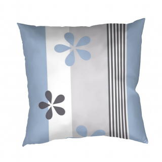 Povlak flanel Flér šedomodrá