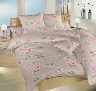 Saténové povlečení Ibišek opál - 140/200 + 70/90