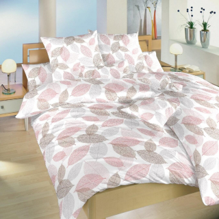 Saténové povlečení Podzim hnědý - 140/200 + 70/90