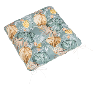 Sedák prošívaný Adéla 40x40 - Monstera