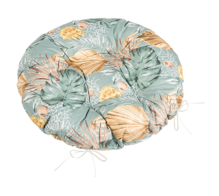 Sedák prošívaný Adéla kulatý 40cm - Monstera