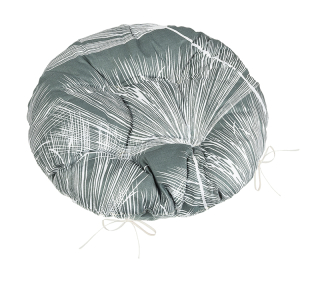 Sedák prošívaný Adéla kulatý 40cm - chmýří šedá