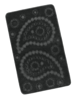 Koupelnová předložka 60x100 cm - Kašmír antracitová