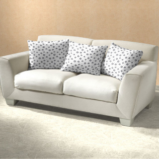 Povlak bavlna Anežka tmavě šedá na bílém