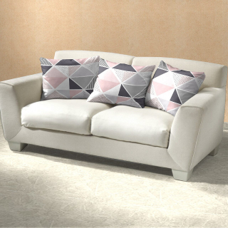 Povlak bavlna Pyramidy pudrové