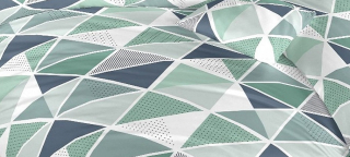 Metráž bavlna Pyramidy mentol