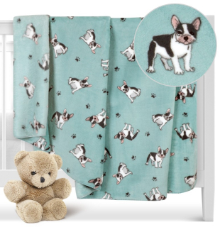 Dětská deka Ella 100x150 cm - Buldoček