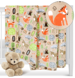 Dětská deka Ella 100x150 cm - Zvířátka v lese