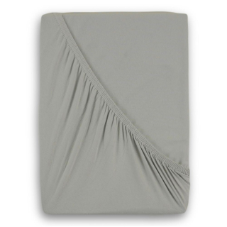 Jersey napínací prostěradlo s lycrou 90x200x25cm - světle šedé