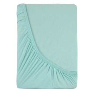 Jersey napínací prostěradlo s lycrou 180x200x25cm - mentolové