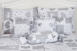 Krepový povlak PATCHWORK DOVE