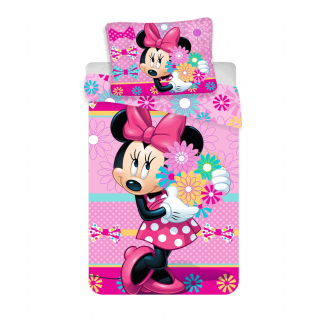 Povlečení Minnie Bows and Flowers - 140/200 + 70/90