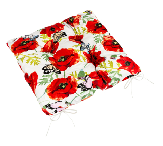 Sedák prošívaný BERTA 612 40/40cm - VLČÍ MÁK