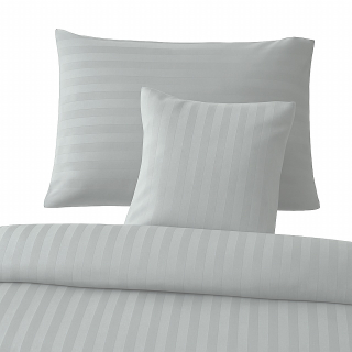 AKCE - Povlečení damašek atlas grádl 1x 240/200 + 2x 70/90 - PROUŽEK 2cm šedý