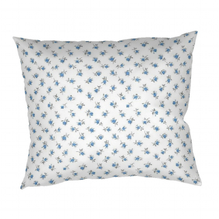 Povlaky krep MALÉ RŮŽE modré