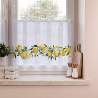 Vitrážová záclona CITRÓNY