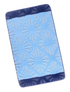 Koupelnová předložka 60x100 cm - Paprsek modrá