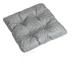 Sedák prošívaný Adéla 40x40 - Šedá