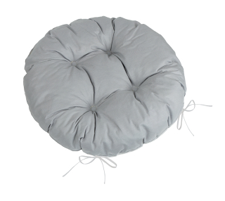 Sedák prošívaný Adéla kulatý 40cm - Šedá