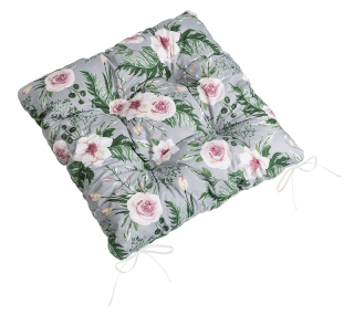 Sedák prošívaný Adéla 40x40 - Růže