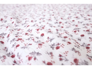 Metráž krep KYTIČKA BORDÓ