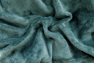 Prostěradlo mikroflanel LESNÍ ZELENÁ - 90x200 cm