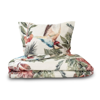 Saténové povlečení KOLIBŘÍK