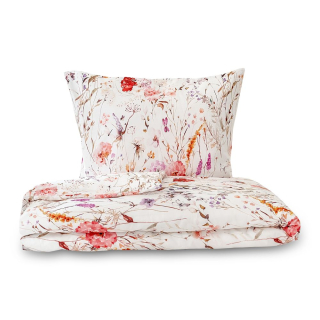 Saténové povlečení LUČNÍ TANEC - 140x200, 70x90 cm