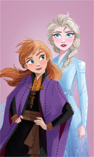 Dětský ručník Frozen Purple 05 30x50 cm