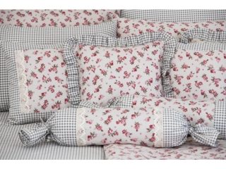 Dekorativní bavlněné povlaky RŮŽIČKA MANON/pepito
