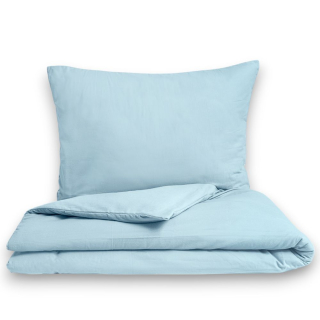 Flanelové povlečení světle modré -  140x200 + 70x90 cm