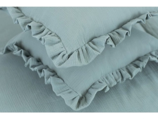 Mušelínový povlak kanýr ŠALVĚJOVĚ ZELENÝ - 40/40