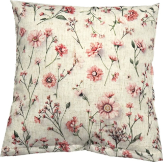 Povlak na polštářek LINO Květiny růžové 40x40 cm