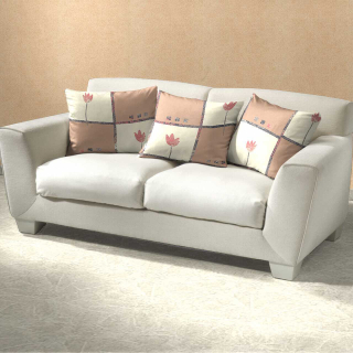 Povlak bavlna TULIPÁN světle hnědý