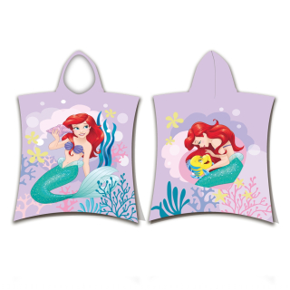 Pončo, dětská osuška s kapucí Ariel Pink 50x115 cm