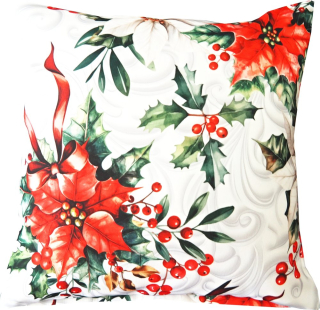 Povlak na polštářek Vánoční růže