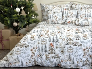 Vánoční bavlněné povlečení BOHO